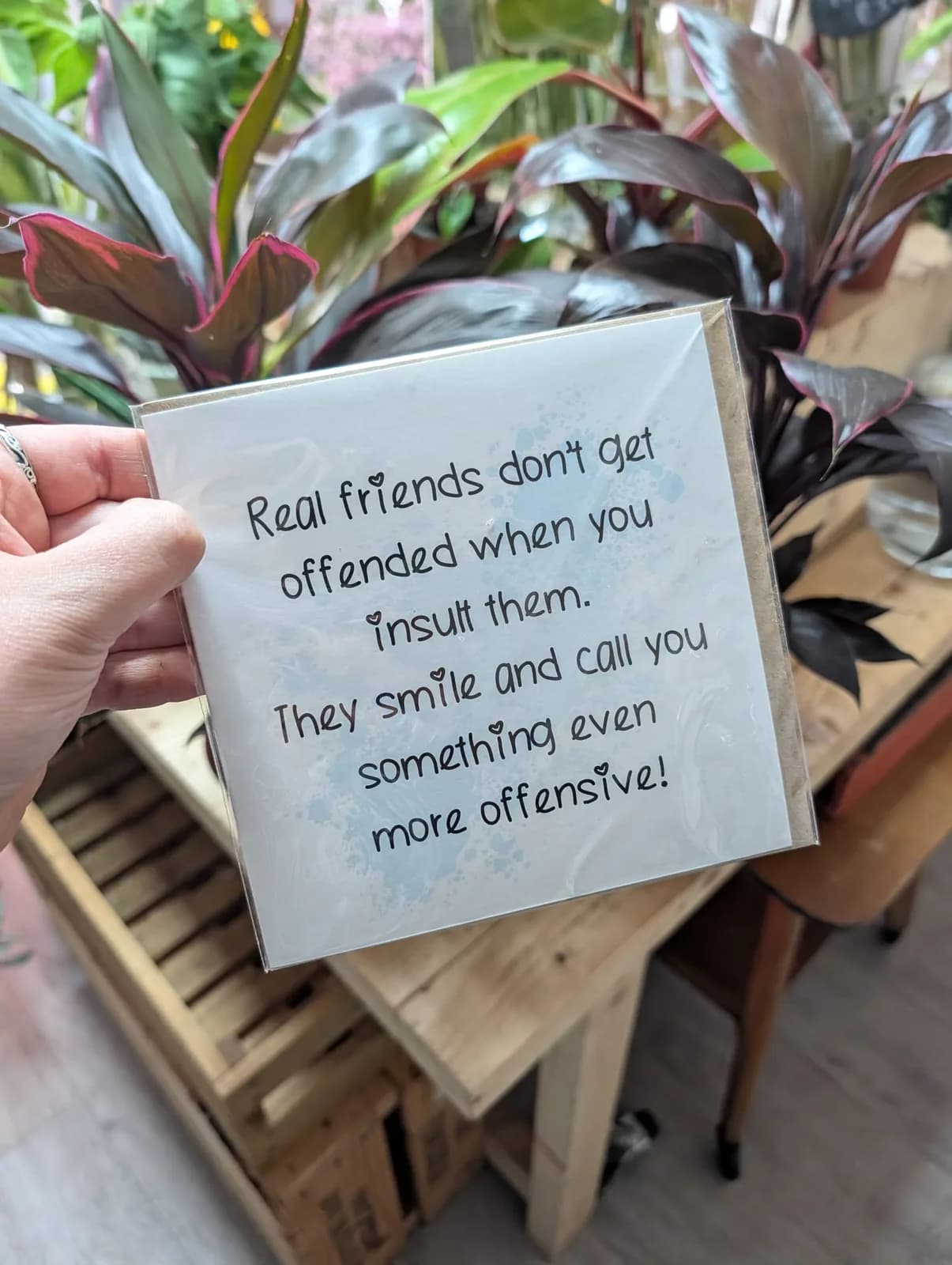 Real Friends greeting card