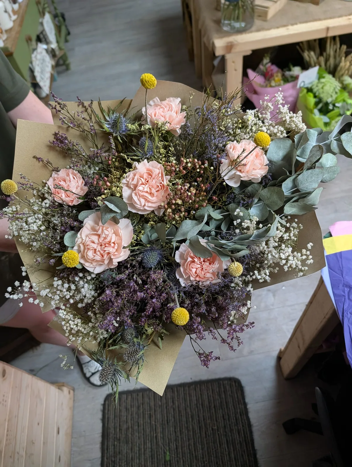 A Unique Fresh & Dried Bouquet